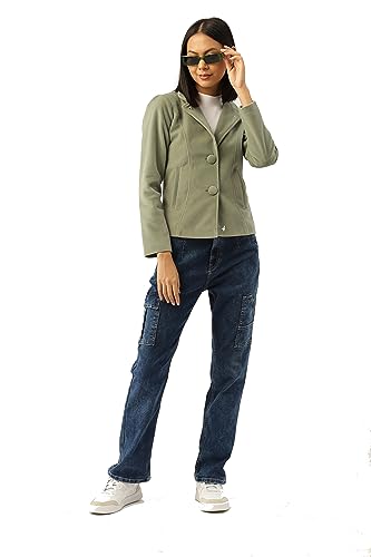 Image of Leather Retail Long Winter Wear Velvet Jacket For Women