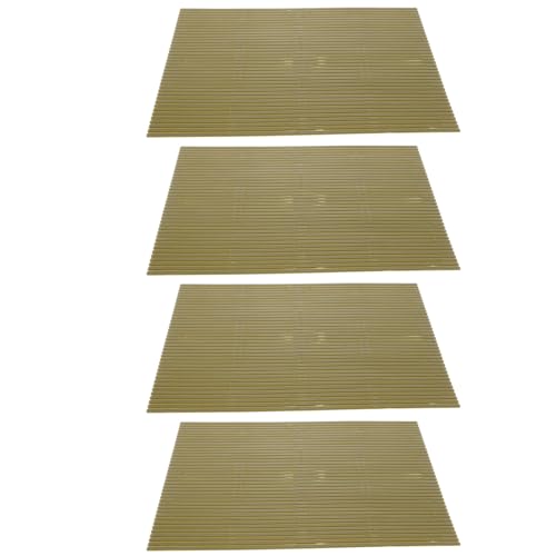 POPETPOP 4 piezas Kit de Esterillas para Sushi de Plástico Verde Accesorio para Hacer Herramienta Ligera y Compacta para Principiantes y Aficionados