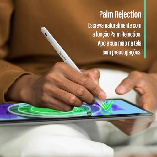 Caneta Pencil Konnux KX Advance para Ipad 2018 a 2024 Sensibilidade à Inclinação, Rejeição de Palma,