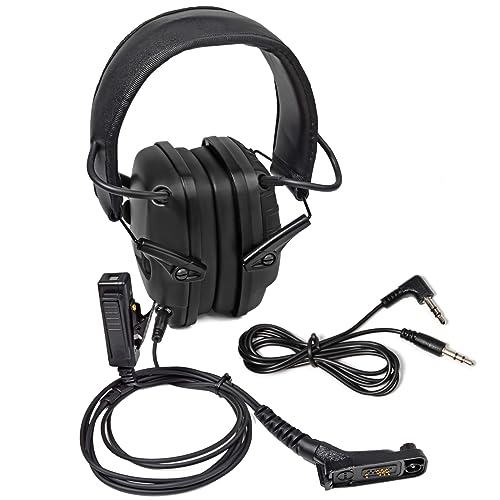 Auriculares HYS de alta resistencia para walkie Motorola DP4400 y DP4801