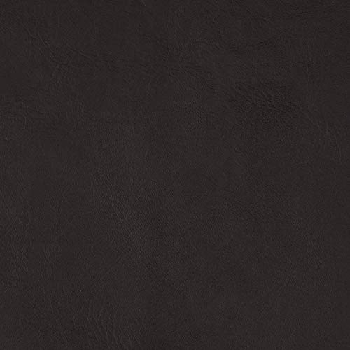 Flannel-Backed Faux Leather Majik Dark Brown, Fabric by the Yard