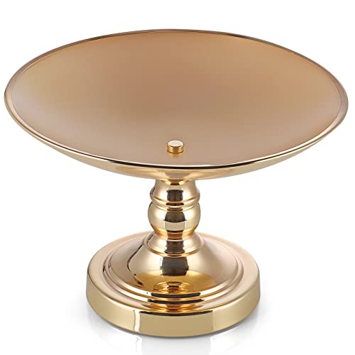 Mdluu Centerpiece Holder Bowl, Decorative Footed Bowl, Pedestal Fruit Tray For Dining Room Table, Coffee Table, Living Room Decor, 11.8''Dia.×8''H (Gold) #TOP1