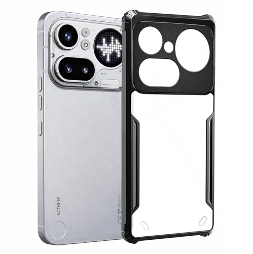 Image of Spazy Case Nothing Phone 4a Pro Back Cover | Transparent Crystal Clear Hard PC Back Case with TPU Bumper, Drop Protection Case Cover for Nothing Phone 4a Pro