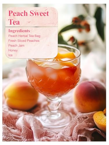 Image of LOOMICA Peach Herbal Tea, Caffeine-Free, Peach Tea Bags with Rosehip, Hibiscus, Chamomile & Orange Peel, Naturally Balanced Sweet & Tangy, Refreshing Fruity Herbal Blend, No Artificial Sugar, 20 Counts (Pack of 2)