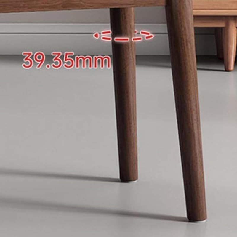 AZIEBAY 無垢材のスツール、リビングルームのスクエアスツール、軽量で高級な無垢材の椅子