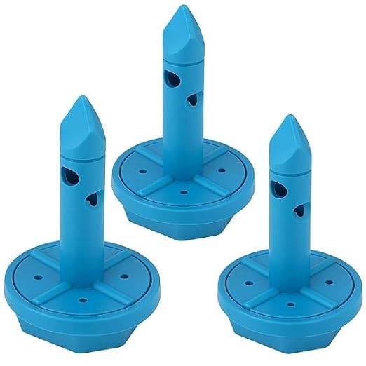 Compatible Water Dispenser Puncture Tube with Rotate Needle, Universal Fit Bottle Puncture Cap, Heavy Duty Plastic Spare Part, Blue, Pack of 3, Water Dispenser Bottle Cover Free (Blue)-picture-23
