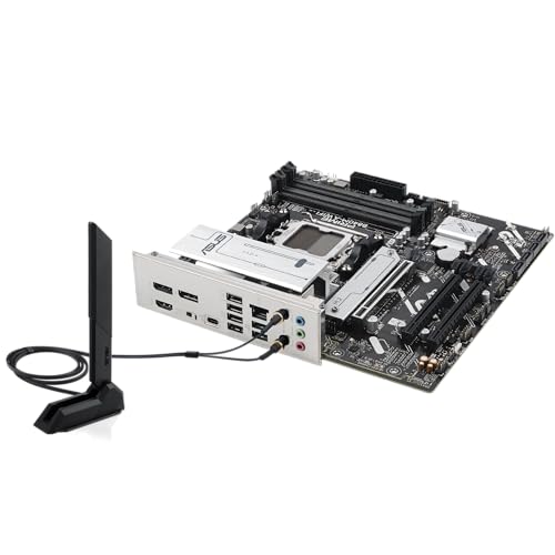 Image of ASUS Prime B840M-A WiFi-CSM AMD AM5 B840 mATX Motherboard, Advanced AI Ready, DDR5, PCIe 4.0 Ready, 3xM.2 Slots, Wi-Fi 6E, 2.5Gb LAN, DisplayPort, HDMI, USB 5Gbps Type-C, BIOS Flashback, Aura Sync