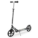 TENBOOM Kick Scooter for Ages 6+,Kid,Teens & Adults. Max Load 240 LBS. 8IN Big Wheels for Kids, Teen and Adults 3 Adjustable Levels (Black)