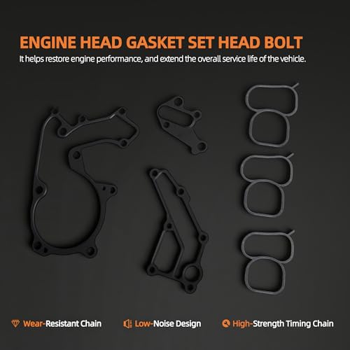 Image of 3.5L 3.3L Engine Head Gasket Set Head Bolt for Kia Sedona Sorento Cadenza 2011-2020, for Hyundai Santa Fe Azera 2010-2019 3.3L /3.5L V6 OE#223113CGA0 22311-3CGA0 22311-3CGA5 22311-3CGB0