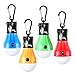 Battery Operated Hanging Tent Light Bulbs, Compact LED Camping Night Lights (Pack of 4, Blue+Yellow+Red+Green)