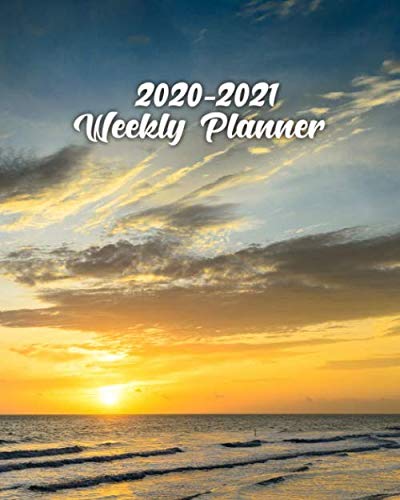 2020-2021 Weekly Planner: Cute 2 Year 2020-2021 Organizer & Schedule Agenda with Holidays, Inspirational Quotes, To-Do’s, Vision Boards & Notes - ... Beach Sunrise, Hua-Hin Beach, Thailand