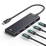 UGREEN USB C Hub 10Gbps, Splitter with 4 USB-C Ports, 30CM Cable, USB 3.2 Hub Multiport Adapter Compatible with MacBook Pro, MacBook Air, iPad Pro, iPad Mini 6 and iPhone 15/16/17, Plug and Play