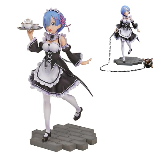 Figura de anime Rem figuritas de 22,5 cm que puede cambiar el modelo de estatua de Face Rem, figura de acción hecha a mano, decoración de escritorio, adornos coleccionables