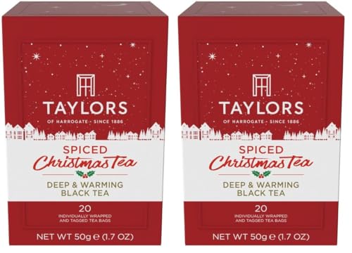 Image of Taylors of Harrogate Spiced Christmas Tea, 20 Teabags (Pack of 2)