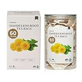 Lynginya Dandelion Root Tea, 60 Tea Bags - Premium Roasted Dandelion Root - Natural Herbal Tea - Rich Flavor - No Sugar & No Caffeine