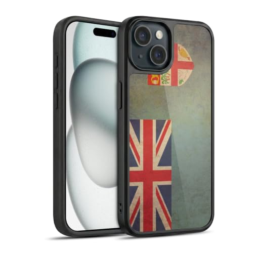 Coque en gel renforcée Apple iPhone 15 étui antichoc motif Fidji vintage