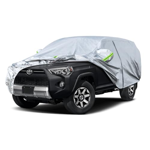 Image of Koukou SUV Car Cover Custom Fit Toyota 4Runner 4 Runner from 1995 to 2025, Waterproof All Weather for Automobiles, Sun Rain Dust Snow Protection.
