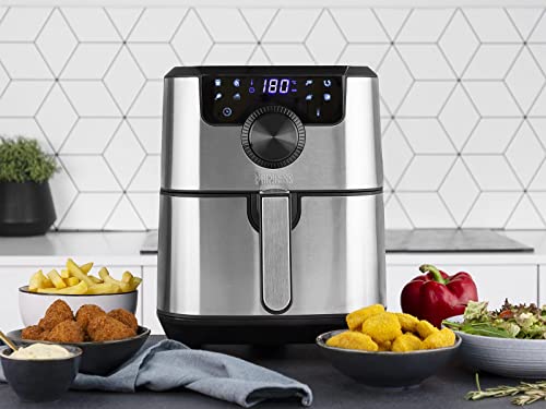 Princess 182033 Digital Airfryer Deluxe – Inhoud 4.5 liter - Roestvrijstaal, Zilver - Afbeelding 6