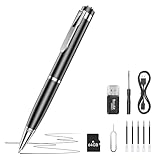 DTCRCH 64G 1080P HD Portable Body Camera for Home Security, Pen Camera with Take Photos/Loop Recording, Long Battery Nanny Cam Ideal for Outdoor Indoor, Meeting, Lecture, Easy to Use