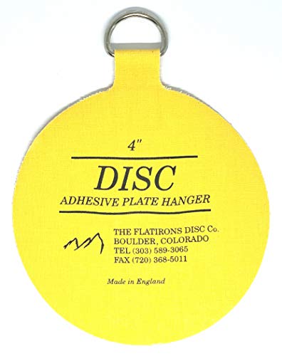Flatirons Disc - Invisible English Disc - Adhesive Plate Hanger, 4 inch - (10 Pack)
