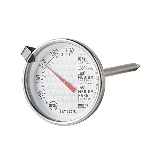 Taylor 2" Stainless Steel Oven Safe Meat Thermometer