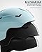 OutdoorMaster Deer Ski Helmet,Snowboard Helmet for Adults - Durable PC Shell, Protective EPS Foam & 12 Cooling Vents -Snow Helmets for Men, Women & Youth