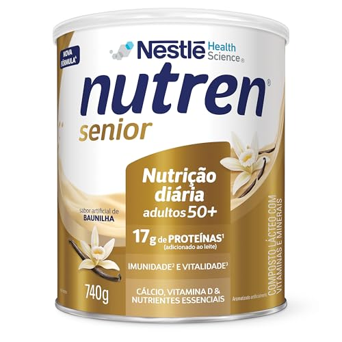 Complemento Alimentar Nutren Senior, Baunilha, 740g