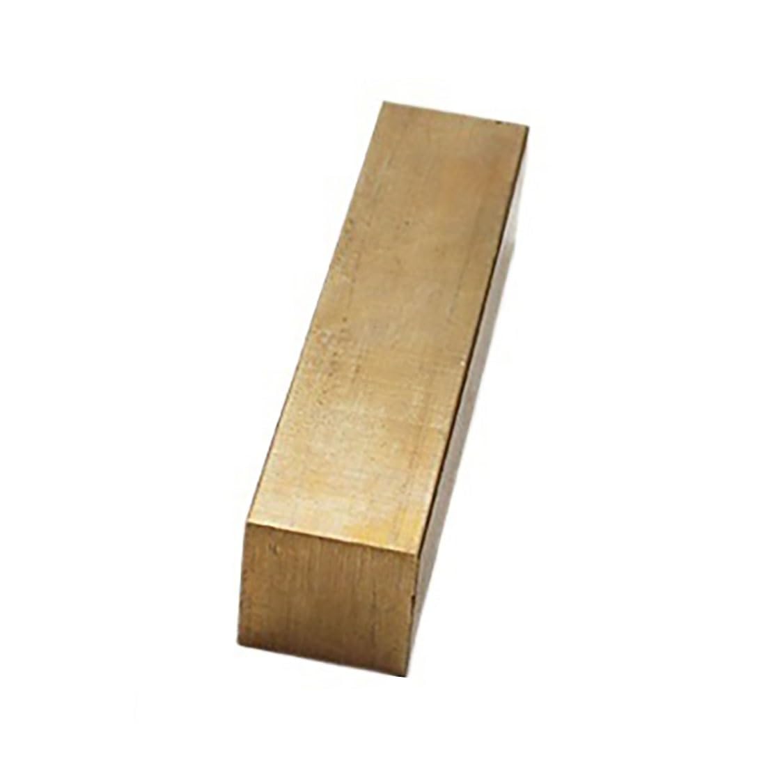 Barre carrée en laiton 10 mm, 20 mm, 25 mm, 30 mm, 35 mm, 40 mm, 45 mm, 50 mm, 55 mm, 60 mm, 65 mm, 70 mm, 75 mm, 80 mm Vide(500mm x 55mm x 55mm)