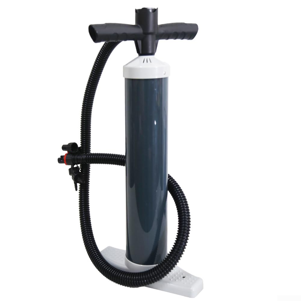 Pompe manuelle haute pression 3000 CC avec manomètre, pompe à air double action 30 PSI pour bateau gonflable, pour kayak, canot en caoutchouc, planche à pagaie, noir