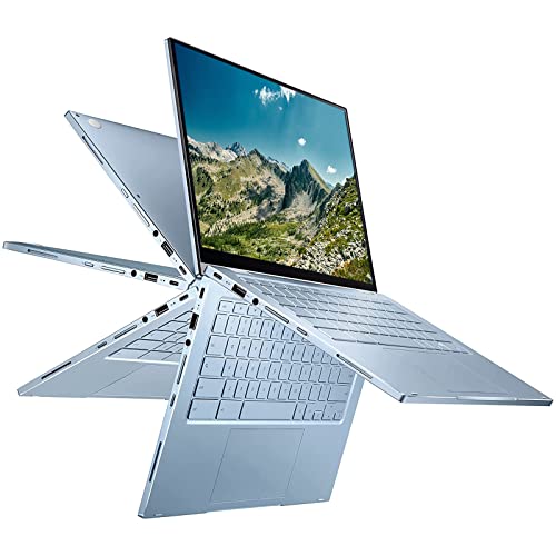 Asus 2022 Chromebook Flip 14'' Fhd 2-In-1 Touchscreen Convertible Laptop Computer For Home And Student, Intel Core M3-8100Y, 8Gb Ram 64Gb Emmc + 32Gb Sd Card, Hd Graphic, Webcam, Chrome Os #TOP1
