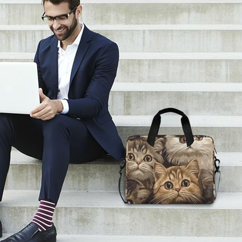 Bolso Maletín para Laptop 15.6 Pulgadas Marrón miniatura 2