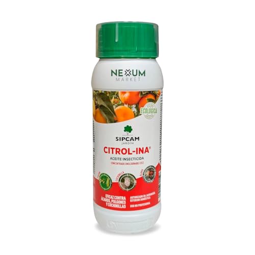 Aceite Parafina Citrol-Ina 500ml | Insecticida Ecológico y Biodegradable | Concentrado 50 L | Para Huerto y Frutales | Control Cochinillas, Ácaros, Araña Roja, Pulgón y Mosca Blanca | Nexum Market (1)