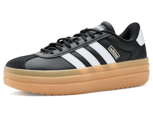 Adidas Women's VL Court Bold, Black/White/Cyber Metallic, 8