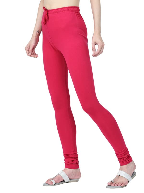 Image of Robinbosky Cotton Churidhar Leggings for Women - Stylish, Stretchable & Flattering Fit for All-Day Comfort