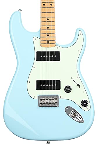 Noventa Stratocaster MN Daphne Blue - Les Beatles, Paul McCartney, John Lennon, RIngo Starr, George Harrison Noventa Stratocaster MN Daphne Blue