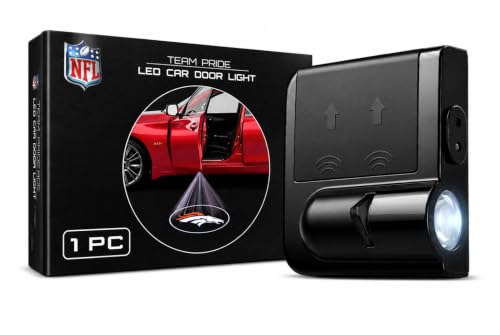 Image of LED Car Door Light - Officially Licensed NFL Wireless Projector - Show Your Team Pride - Battery Powered, Easy Install