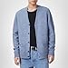 AllSaints Mens Knitwear Renn Cardigan Damson Blue XL