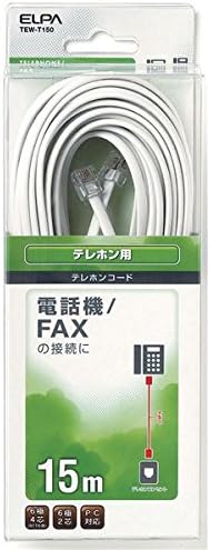 まとめ Elpa 6極4芯 2芯兼用テレホンコード ラッピング 15m Tew T150 5セット Av Top1 Ds Sd5 Ah 独自簡易包装 パソコン デジモノ 電源コード 周辺機器 延長コード