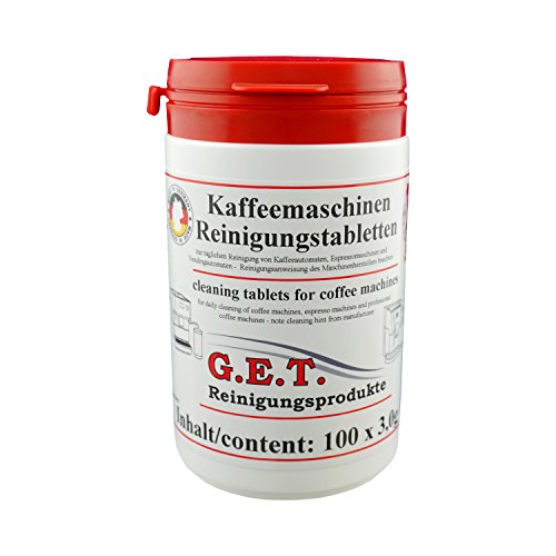 GET Spezial Reinigungstabletten für Kaffeevollautomaten und Espressomaschinen (100 Tabs á 3,0g) Cover