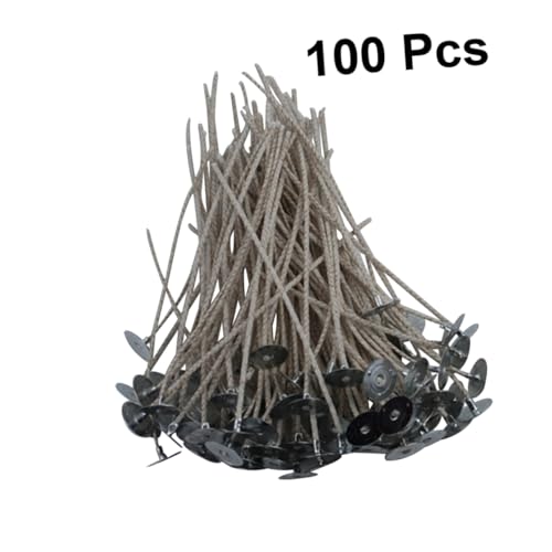 100 unidades de bases pre-enceradas para mechas de vela miniatura 4