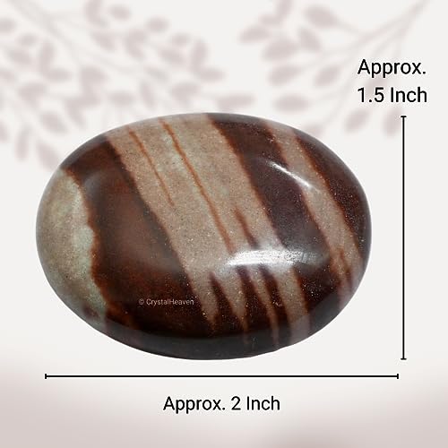 Image of Certified Shiva Lingam Narmada Crystal Palm Pebbles Stones for Anxiety Stress Relief Massage - AAA Grade Original Healing Gemstone Agate Palm Stone for Yoga Meditation Spiritual Reiki Feng Shui