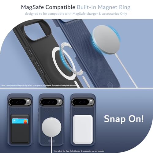 Image of TUDIA MergeGrip [Magsafe Compatible] for Pixel 9 Pro XL Case - Indigo Blue