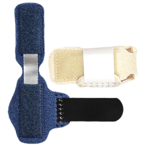 PartyKindom 2Pcs Breathable Comfortable Toe Splints Reusable Toe Correctors for Crooked Toes Injury Relief and Daily Use Supports Mallet and Hammertoe for Active