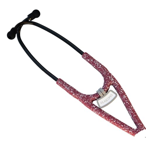 Image of Cardiology Grade Single Head Steel Stethoscope 31RedWht