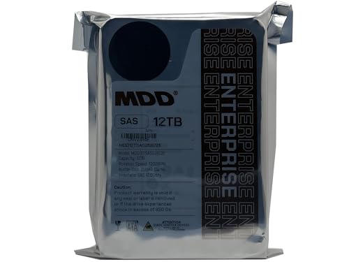 Image of MDD MAXDIGITALDATA 12TB 7200RPM 256MB Cache SAS 12.0Gb /s 3.5inch Internal Enterprise Hard Drive (MDD12TSAS25672E) - [ NOT a SATA HDD ] (Renewed)