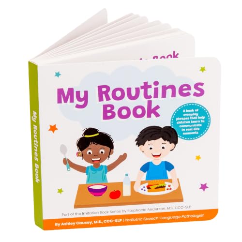 My Routines Book: Interactive Learn to Talk Board Book for Toddle...