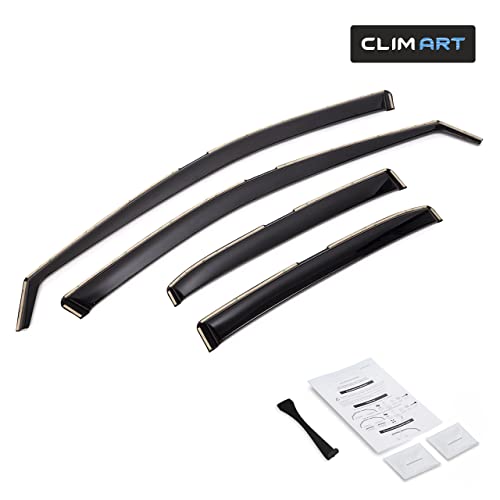 Image of CLIM ART in-Channel Incredibly Durable Rain Guards Compatible with Toyota Camry 2018-2024, Original Window Deflectors, Vent Window Visors, Vent Deflector, 4 pcs. - 618111