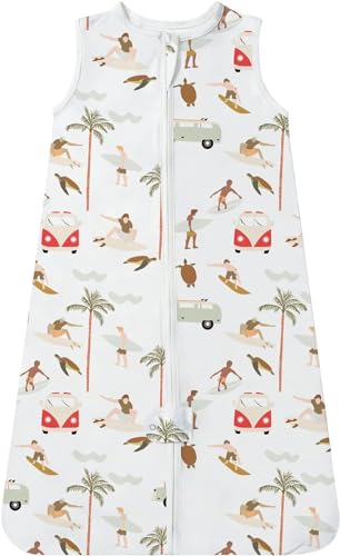 Image of TotAha Light Sleep Sack, Stretchy, Soft, Cozy Wearable Blanket Sleep Bag with 2-Way Safe Zippers for 0-6-12-24 Months 0.5 TOG