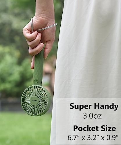 Image of HonHey Handheld Fan, Super Mini Portable Fan with Rechargeable Battery Operated and 3 Adjustable Speed, Personal Hand Held Fan for Girls Women Kids Outdoor Travelling Indoor Office Home Eyelash Fan