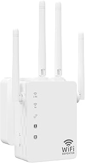 2023 WiFi Extender，5G Dual Band 1200Mbps Fastest WiFi Long Range Extenders Booster Covers Up to 8500 Sq.Ft and 40 Devices Wireless Internet Repeater and Signal Amplifier for Home Easy Setup
